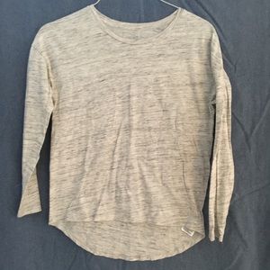 Heather grey long sleeve top